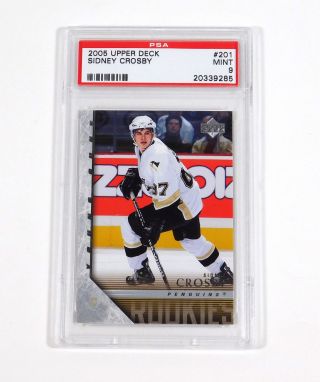 2005 - 06 Upper Deck Sidney Crosby 201 Rookie Psa 9