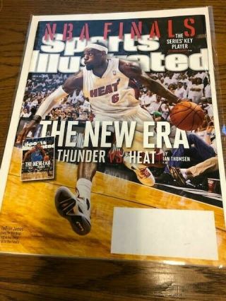 June 18,  2012 Lebron James Miami Heat Sports Illustrated No Label Wb Rare