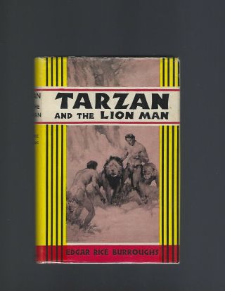 Tarzan And The Lion Man Edgar Rice Burroughs Nf 1948 Burroughs Printing
