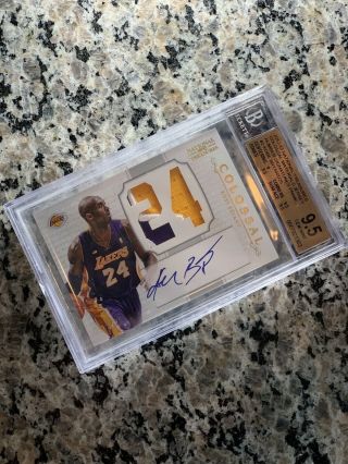Kobe Bryant 2012 - 13 National Treasures Game Patch Auto /25 Bgs 9.  5 10 Pmjs