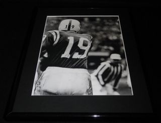 Johnny Unitas Framed 11x14 Photo Display Baltimore Colts C