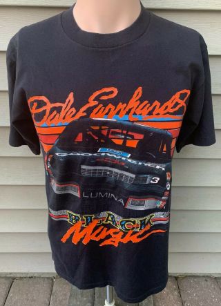 Vintage 1990s Dale Earnhardt Black Magic Nascar Racing T Shirt Usa Made M