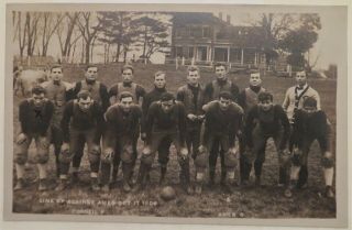 1908 Cornell College Iowa Football Real Photo Postcard