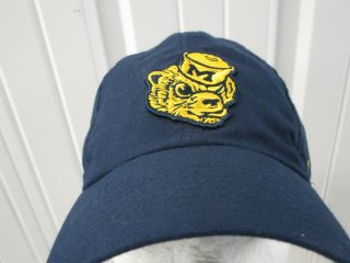 Vintage Nike Michigan Wolverines Heritage Logo Sewn Strapback Hat Cap