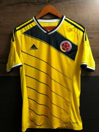 Colombia National Team Adidas 2014 World Cup Home Football Shirt