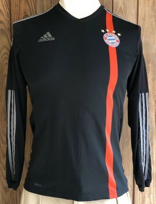 Fc Bayern Munchen Men’s Medium 9 Jersey Soccer Futbol Adidas Black Polyester