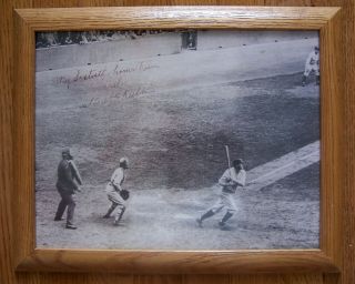 Framed Signed Print Of Ny Yankee No.  3 Babe Ruth “the Sultan Of Swat " 60th Hr
