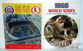 1968 World Series - Programs Detroit Tigers And St.  Louis Cardinals - Both