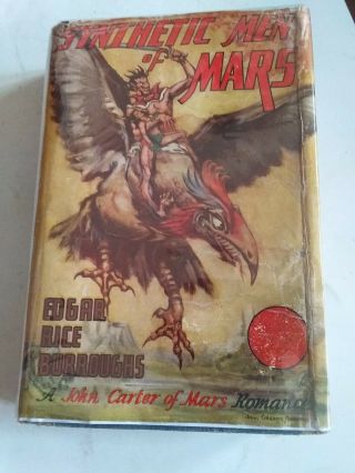 1940 1st Edition Synthetic Men Of Mars Edgar Rice Burroughs John Carter In Dc