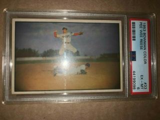 1953 Bowman Color Pee Wee Reese Psa 6 Centered Extra Sharp