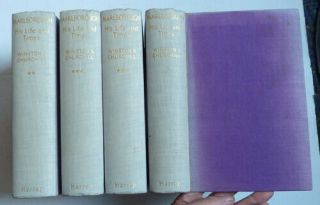 Winston Churchill,  Marlborough,  His Life And Times,  1939,  4 Vols