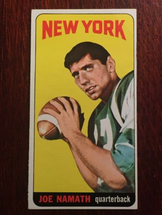 1965 Topps Football 122 Joe Namath Rookie Card Rc York Jets Hof