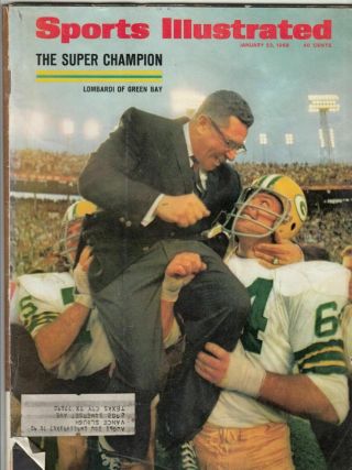January 22,  1968 Vince Lombardi Green Bay Packers Bowl Sports Illustrated