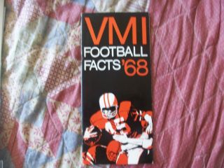 1968 Vmi Football Media Guide Yearbook Press Book Program College Bob Habasevich