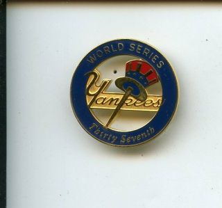 2000 York Yankees 37th World Series Press Pin Nrmt