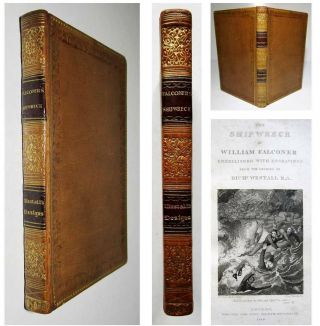 1819 William Falconer The Shipwreck Sailing Ships Maritime Poem Fine Binding