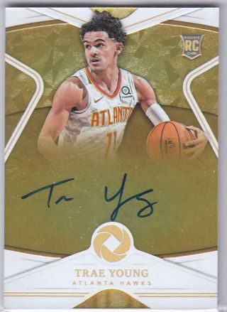 2018 - 19 Opulence Trae Young Rookie Rc Holo Gold Auto Autograph 07/10