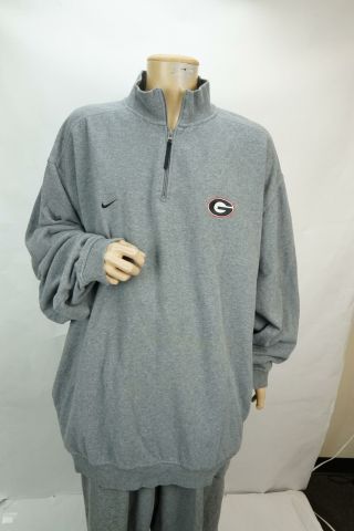 Team Nike Georgia Bulldogs Grey Sweatsuit Size 4XL 2