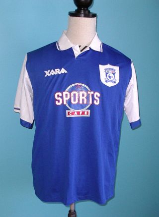 Cardiff City (the Bluebirds) 1998 - 1999 Football Jersey Shirt Soccer M Xara