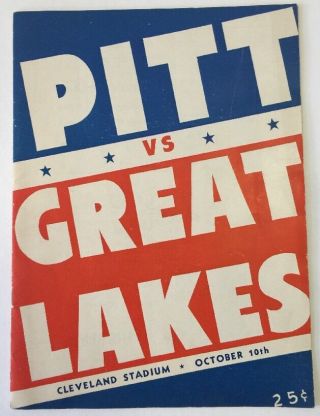 1942 Pitt Vs Great Lakes Football Program