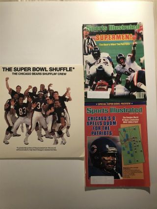 1986 Sports Illustrated Chicago Bears Bowl Xx Set Bowl Shuffle 33lp