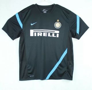 Nike Inter Milan Men’s Xl Training Pre Match Shirt Jersey Football Soccer 2011