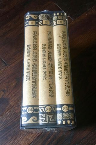 Robin Lane Fox / Folio Society Pagans And Christians Complete 2011 3 Vols -