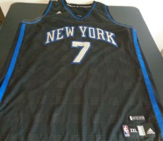 Carmelo Anthony York Knicks Sewn Adidas Limited Edition 2xl Black Nba Jersey