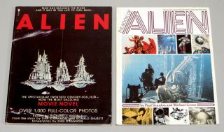 Alien Movie Photo - Novel - Anobile (1979) & The Book Of Alien (1979) H.  R.  Giger
