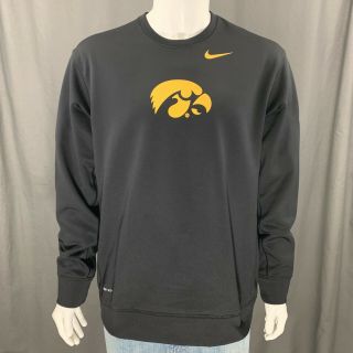 Iowa Hawkeyes Nike Therma - Fit Black Graphic Sweatshirt Men 