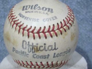 Official Pacific Coast League Autographed Baseball Leslie M.  O 