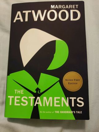 Margaret Atwood Signed 1st Edition/print The Testaments Book