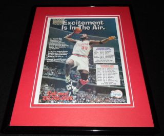 1997 Los Angeles Clippers Framed 11x14 Vintage Advertisement Loy Vaught