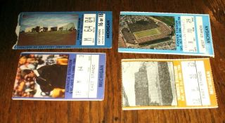 4 1980s University Of Iowa Hawkeyes Vs Michigan Wolverines Football Ticket Stub