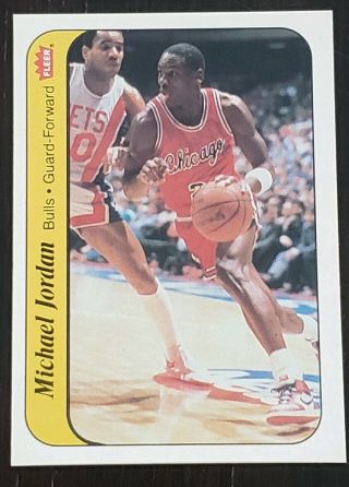 1986 Fleer Basketball Set,  All 11 Stickers - Minus 57 Michael Jordan