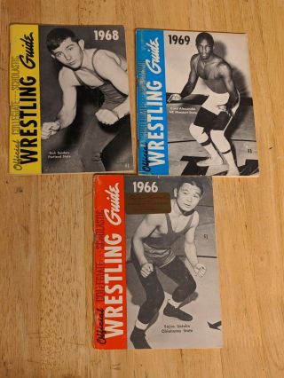 1966,  1968,  1969 Official Ncaa Wrestling Guides; Teams,  Stats And Photos.