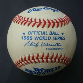 1985 Official Rawlings World Series Baseball Kansas City Royals
