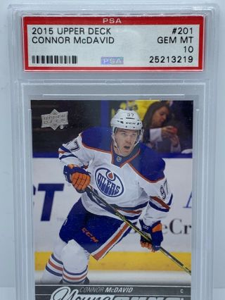 2015 - 16 Ud Connor Mcdavid Young Guns Rookie Card Psa 10