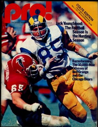 November 7 1977 Nfl Program Washington Redskins At Baltimore Colts Exmt