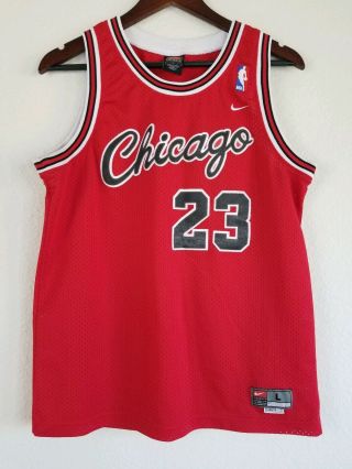 23 Michael Jordan Chicago Bulls Throwback Red Jersey Youth Size L