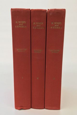 Complete 3 Volume Set Karl Marx And Frederick Engels Selected Ussr 1973