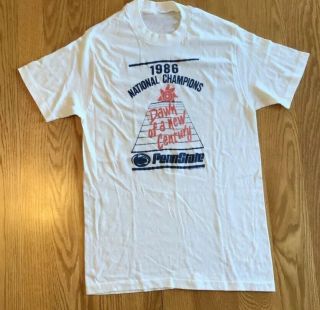 Vintage Penn State Football 1986 National Champions Shirt S