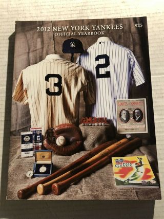 2012 York Yankees Yearbook A - Rod Derek Jeter Alex Rodriguez Mariano Rivera