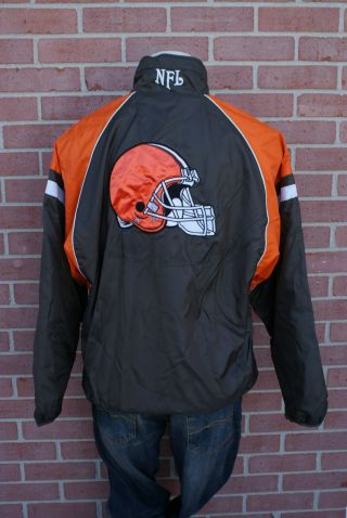Vintage G - Iii Apparel Cleveland Browns Reversible Jacket Mens Size M
