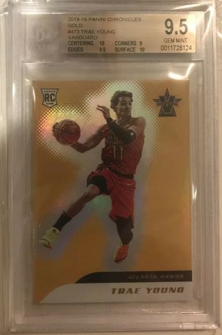 2018 - 19 Chronicles Basketball Vanguard Gold Trae Young D/10 Ssp Hot 
