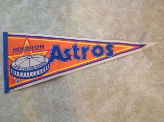 Vintage Astros Pennant With Astrodome By Wincraft