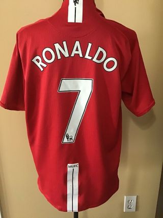 Nike Fit Men’s Cristiano Ronaldo Cr7 Manchester United Jersey / Size Large