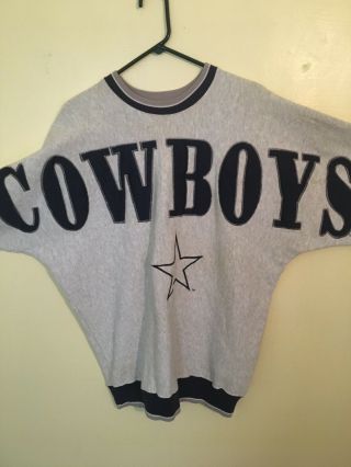 Vintage Dallas Cowboys Big Logo Sweater Made By Legends Size Xl