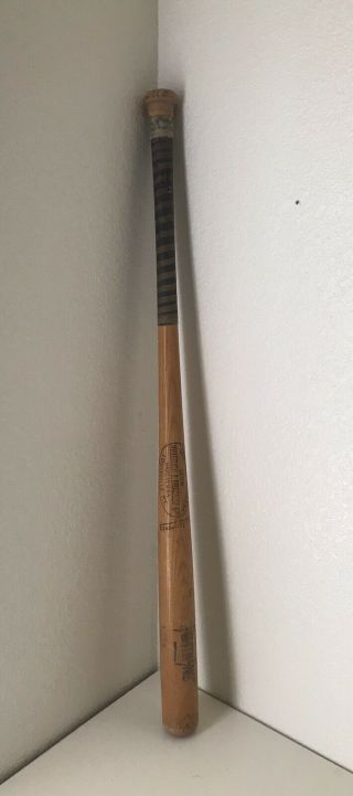 Vintage Louisville Slugger H&b 100w Wood Baseball Bat 34 " Hillerich Bradsby 3