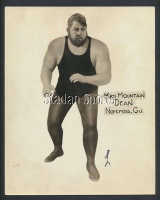 Man Mountain Dean Hof 8x10 Press Photo - 1935 Professional Wrestler